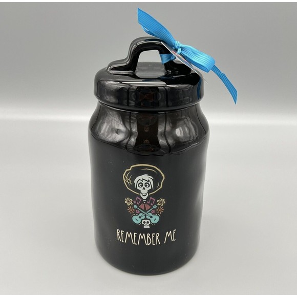 Rae Dunn COCO Disney Pixar Remember Me Tall Canister Jar Day Of The Dead NEW - Picture 1 of 11